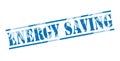 Energy saving blue stamp