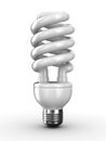 Energy saving bulb on white background Royalty Free Stock Photo