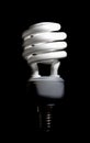 Energy saving compact fluorescent lightbulb Royalty Free Stock Photo