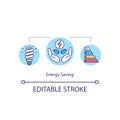 Energy saving concept icon Royalty Free Stock Photo