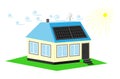 Energy-saving or Energo-passive house. Alternative energy resources.