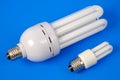 Energy-saving fluorescent lamps Royalty Free Stock Photo