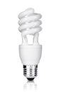 Energy saving fluorescent light bulb Royalty Free Stock Photo