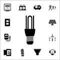 energy saving fluorescent light bulb icon. Set of energy icons. Premium quality graphic design icons. Signs and symbols collection