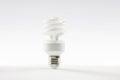 Energy saving lamp on white background Royalty Free Stock Photo