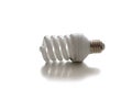 Energy saving lamp on white isolated background Royalty Free Stock Photo