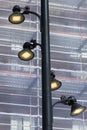 Energy saving led street lights Royalty Free Stock Photo