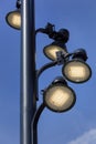 Energy saving led street lights Royalty Free Stock Photo