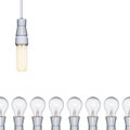 An energy saving light bulb ag Royalty Free Stock Photo