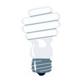 Energy saving Light Bulb Icon. Flat style cartoon illustration isolated on white. Hand drawn Technology concept. Design art for Royalty Free Stock Photo