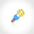 Energy saving lightbulb icon Royalty Free Stock Photo