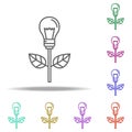 energy saving outline icon. Elements of Ecology in multi color style icons. Simple icon for websites, web design, mobile app, info Royalty Free Stock Photo