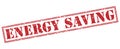 Energy saving stamp Royalty Free Stock Photo
