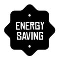 ENERGY SAVING stamp on white Royalty Free Stock Photo