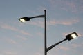 The energy-saving streetlights made by LED Royalty Free Stock Photo