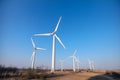 Energy saving windmills, turbin at nature, sea, mountains, fields