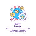 Energy security concept icon Royalty Free Stock Photo