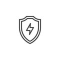 Energy Shield line icon