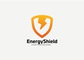 Energy Shield Logo Design Template