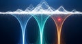 Abstract Data Flow Visualization with Particle Streams Keywords: abstract, data, flow Royalty Free Stock Photo