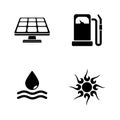 Energy. Simple Related Vector Icons Royalty Free Stock Photo