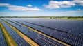 energy solar farm aerial