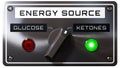 Energy Source: Ketones / Glucose Royalty Free Stock Photo
