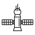 Energy Space Station Icon Outline Vector. Nasa Rocket Base