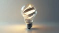 energy spiraling lightbulb Royalty Free Stock Photo