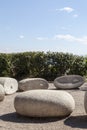 Energy stones near sea coast