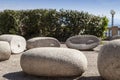 Energy stones near sea coast