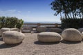 Energy stones near sea coast