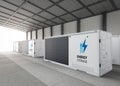 Energy storage systems or battery container units