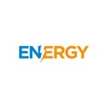 Energy logo design concept incorporated with lightning