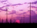 Energy towers. Royalty Free Stock Photo