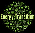 Energy transition concept illustration