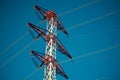 Energy transmission towers Royalty Free Stock Photo