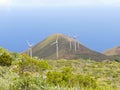 Energy Wind Power Windmill Turbines in El Hierro Island Royalty Free Stock Photo