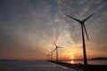Energy windmills wind turbines Royalty Free Stock Photo