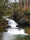 Waterfall at Enfield gorge trail Robert H. Treman State Park Royalty Free Stock Photo