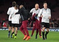 Bayern Munich Players Warming Up Royalty Free Stock Photo