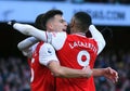 Gabriel Martinelli and Alexandre Lacazette Royalty Free Stock Photo