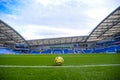 General view of American Express Community Stadium with official match ball Royalty Free Stock Photo