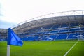 General view of American Express Community Stadium with corner flag Royalty Free Stock Photo