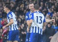 Pascal Gross of Brighton and Hove Albion celebrates goal Royalty Free Stock Photo