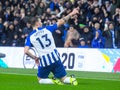 Pascal Gross of Brighton and Hove Albion celebrates goal