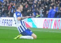 Pascal Gross of Brighton and Hove Albion celebrates goal Royalty Free Stock Photo