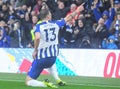 Pascal Gross celebrates a goal Royalty Free Stock Photo