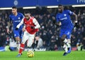 Alexandre Lacazette and Antonio Rudiger Royalty Free Stock Photo