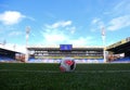 Official Premier League Match Ball on goal line at Selhurst Park